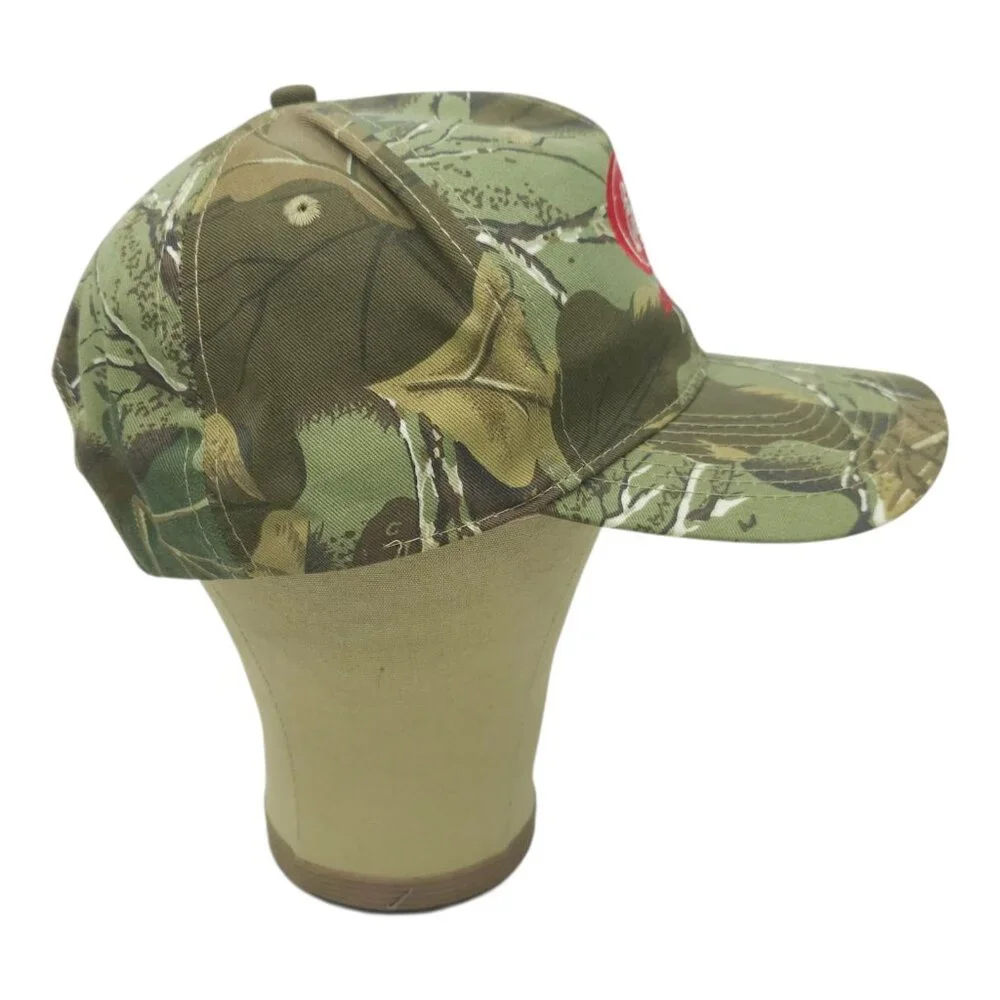 Otto Evans Adhesive Camo Snapback Cap Hat Trucker Baseball Logo Patch NWOT